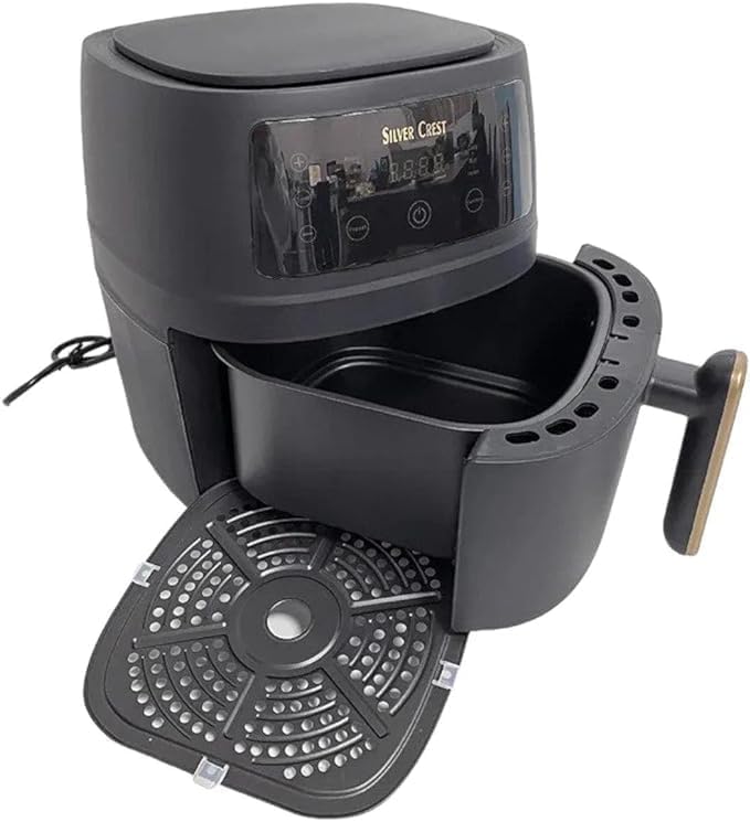 Royal Silver Crest Air Fryer with basket and crisper plate removed.