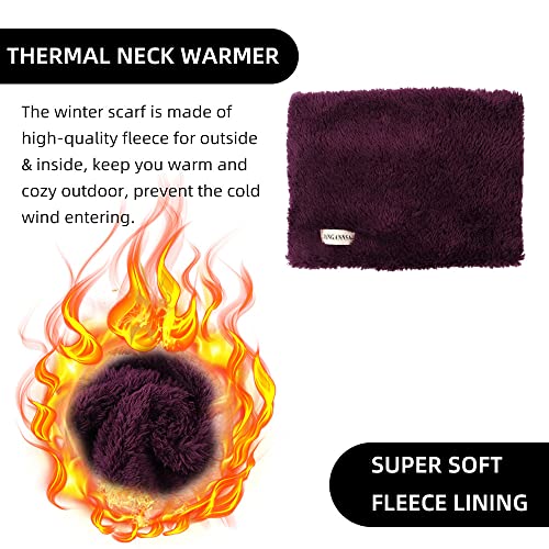 Image of JANGANNSA Fleece Kids Scarf - Warm Winter & Autumn Neck Warmer for Boys & Girls 1-6Y