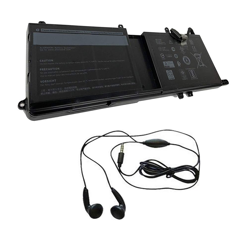 Amsahr Batteria Per Dell 9 NJM1 / Alienware 15 R3 – 99Wh, 8333 MAh, 9 Celle, + Mini Mouse Ottico