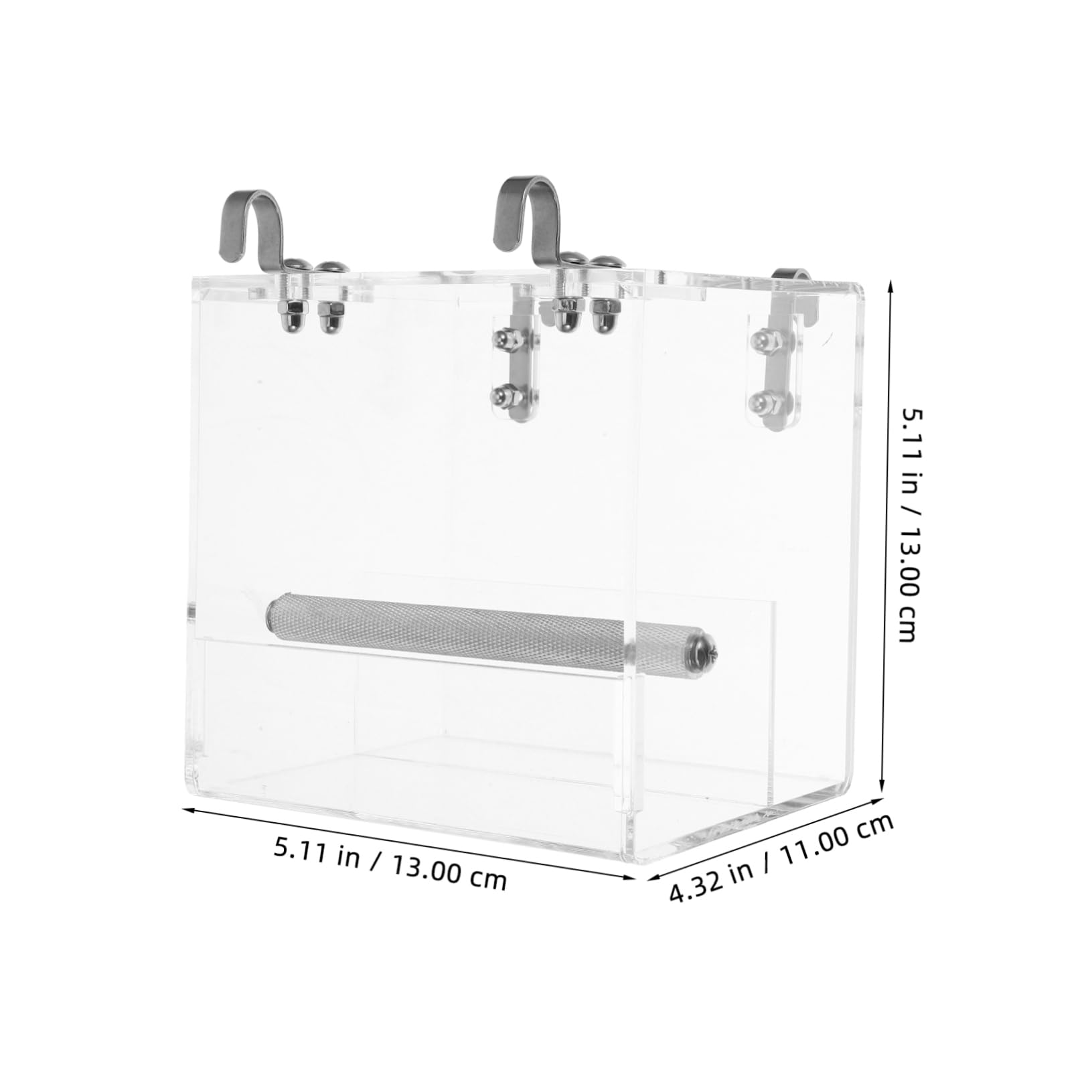 Mangiatoio Automatico per Pappagalli in Plastica, Ciotola | Piccoli Uccelli, Design Sospeso, Facile da Installare, Pulizia Semplice per Uso in Gabbia e Casa