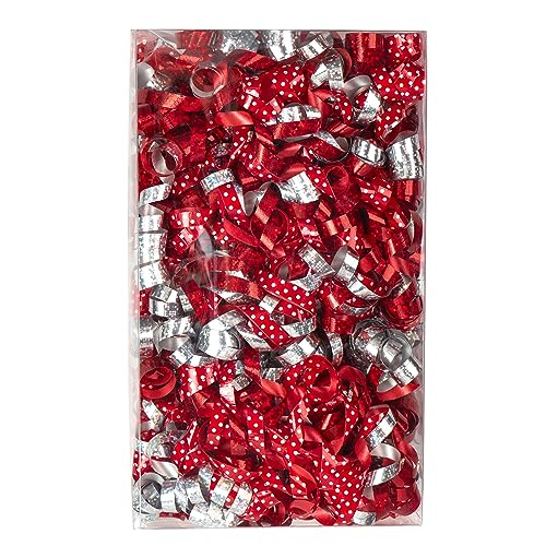 Wrapaholic JJH-MIX-HYDD12P 12-Count Christmas Self-Adhesive Curly Bows Gift Wrap Accessory thumb #2