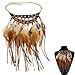 Produktbild Jurxy Bohemian Halskette Feder Quaste Halskette Halskette Indianer Lange Kette Feder Damen Anhänger Erklärung Halskette Halsreif Schmuck - Braun