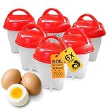 Photo Gallery retoo 6 stampi cuoci uova senza guscio in plastica pp per cottura in pentola o microonde, contenitori con coperchio per uova sode, morbide Photo Gallery retoo 6 stampi cuoci uova senza guscio in plastica pp per cottura in pentola o microonde, contenitori con coperchio per uova sode, morbide