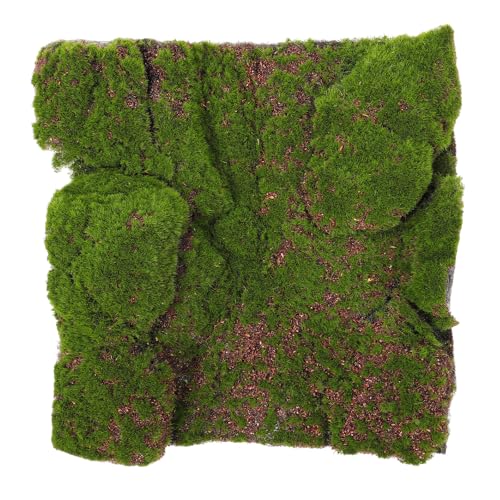 POPETPOP Alfombra de Musgo Artificial 30X30 CM para Decoración de Jardines Verticales y Diseño de Hogar, Césped Sintético para Uso en Terraza y Actividades Festivas