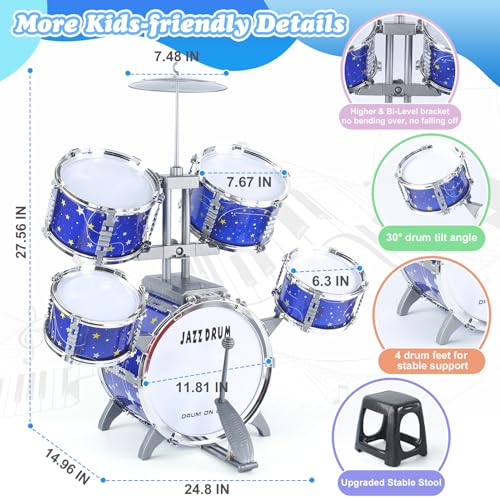 Captain Chaowing 586-336 Upgraded Kids Drum Set thumb #2