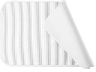 Pet Grooming Table Non-Slip Mat - Padded Mat for at-Home Grooming Dogs and Cats,Bathing Mat for Pets, Diameter：57cm/22.44inch (White, 57cm/22.44inch)