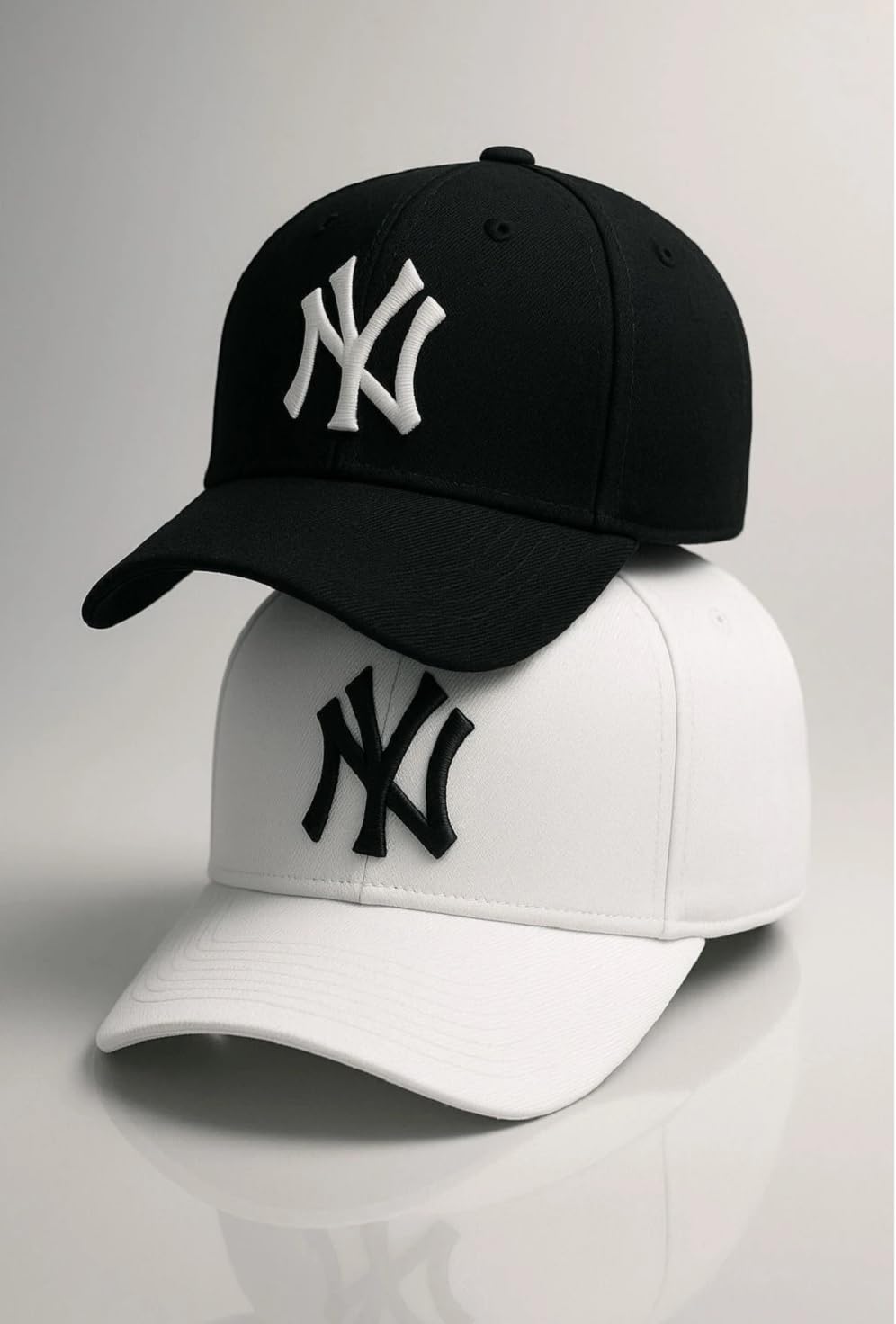 A Brand Adjustable Unisex Cap for Men and Women Freesize Baseball Caps Pack of-2 new Black-image-2