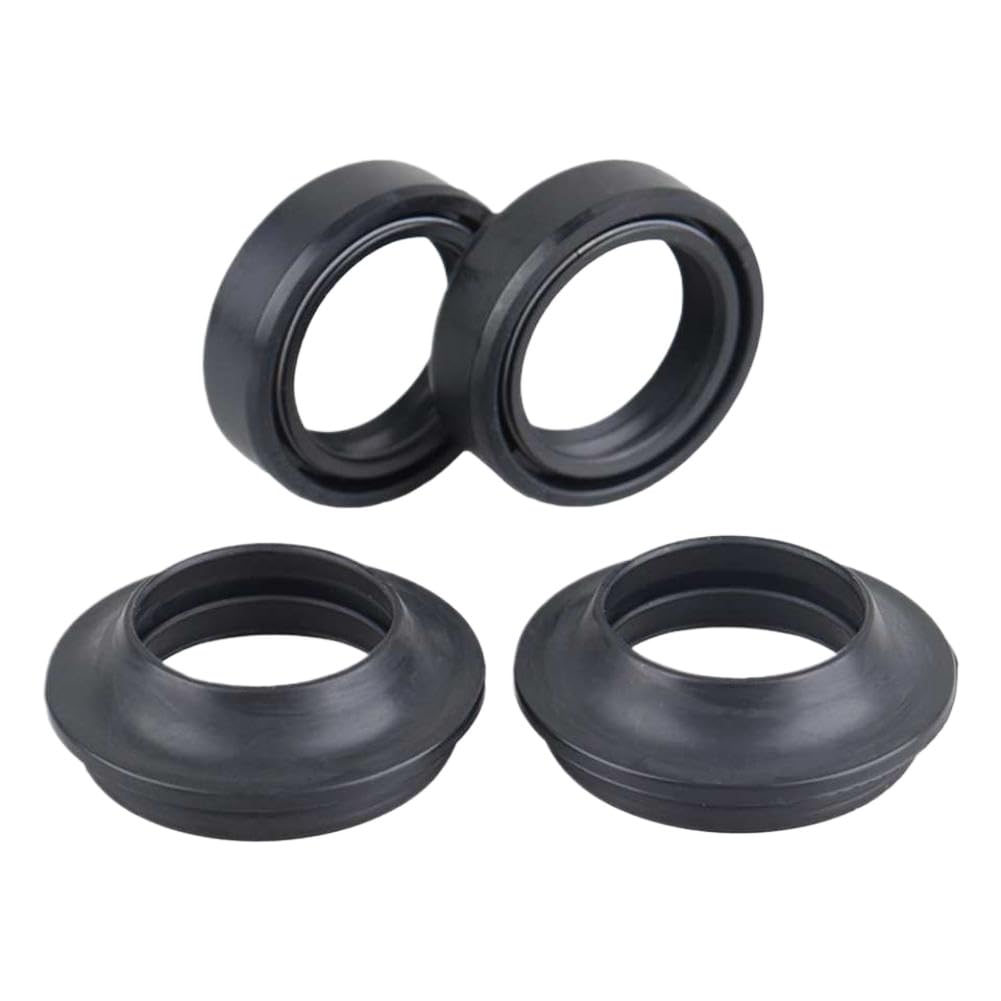 Kit paraolio e paraolio forcella Set tergicristallo ammortizzatore in gomma nera compatibile con moto