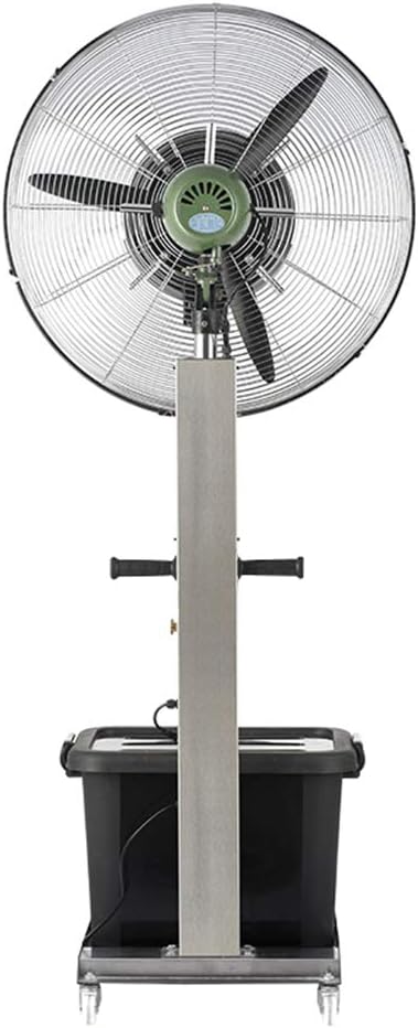 Oscillating Pedestal Fan Cooling Misting Spray 3-Speed/42L Water Tank Large for Industrial, Commercial, Residential, and Greenhouse