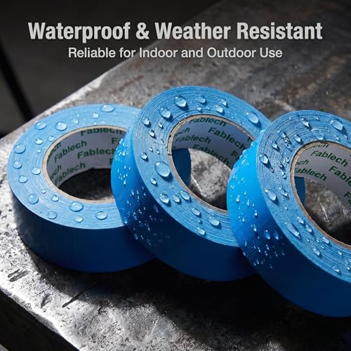 Image of 3 Pack Duct Tape Heavy Duty ,9 Mil Thickness,2 inches x 30 Yards, Waterproof Strong Adhesive Duct Tape, All-Purpose Tear by Hand for Repairs,Flexible,No Residue, DIY & Industrial Projects（Blue）