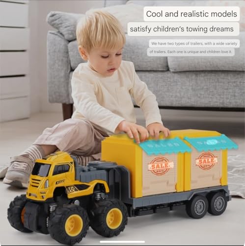 Image of Salling Transport Truck 1:43 Metal Toys Alloy Diecast Truck Set Toy, Diecast Miniature Car Model Best Birthday Gift for Kids[Multicolor = Sent Any 1 Truck]