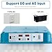 Incubators for Hatching Eggs,120 Egg Incubator with Automatic Egg Turning and Temperature Control,Humidity Monitor, Dual Air Vent, 360° Clear View,Poultry Hatcher Machine (Blue, One Size)