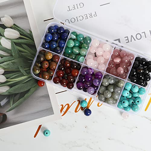 SOSMAR 200pcs Stone Beads - Image 3