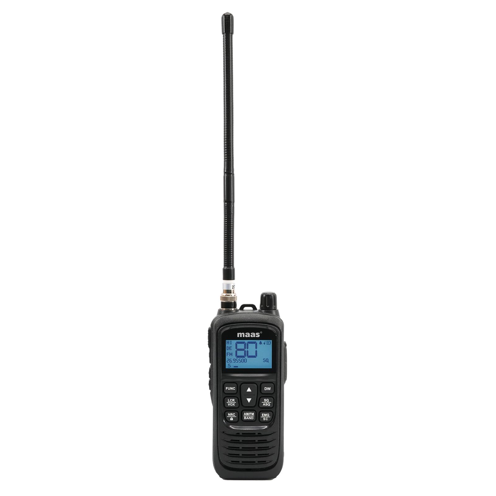 MAAS KCB-H1000 Multinorm CB Handfunkgerät INKL. Akku + KFZ Adapter + 230 V und 12 V Lader