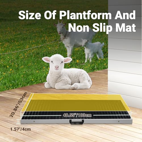 Báscula para perros grandes Juiseaty 1100lb LCD miniatura 6