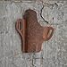 JJNUSA Leather OWB Holster, Genuine Leather Gun Holster for Glock 19 17, 19X, 22, 23, 26, 31, 32, 44, 45 Ruger SR9 SR22, Sig P225 P299, SW MP9 MP40, Taurus G2 Flower Brown, Right Hand