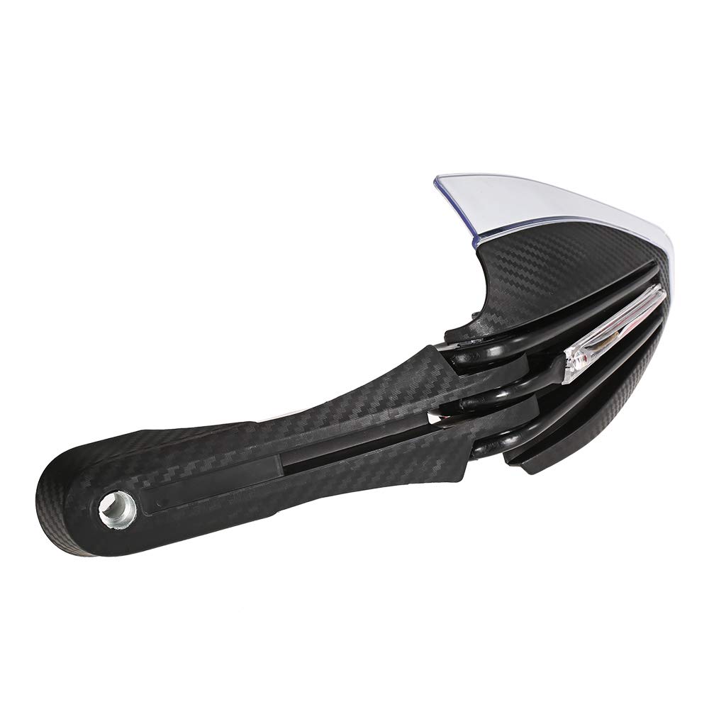 Paramani per Moto con Luci LED Indicatori di Direzione Protezione Manubrio Hand Brush Guards Sicurezza Notturna e Design Aerodinamico