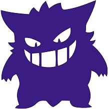 Gengar Character Silhouette Vinyl Sticker Car Decal 6" Purple