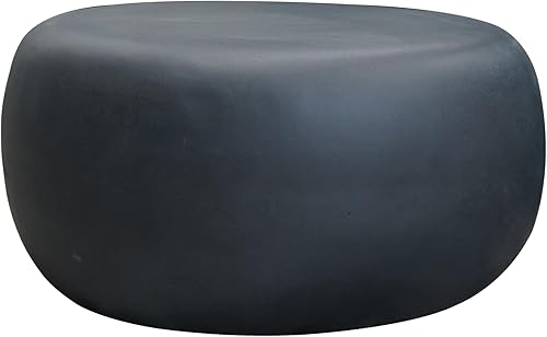 Miniatura 7 de FCT27BK Mueble ligero de hormigón artístico con multifunción - Silla de asientomesa auxiliarotomanadecoración de jardín - Adecuado para interiores y