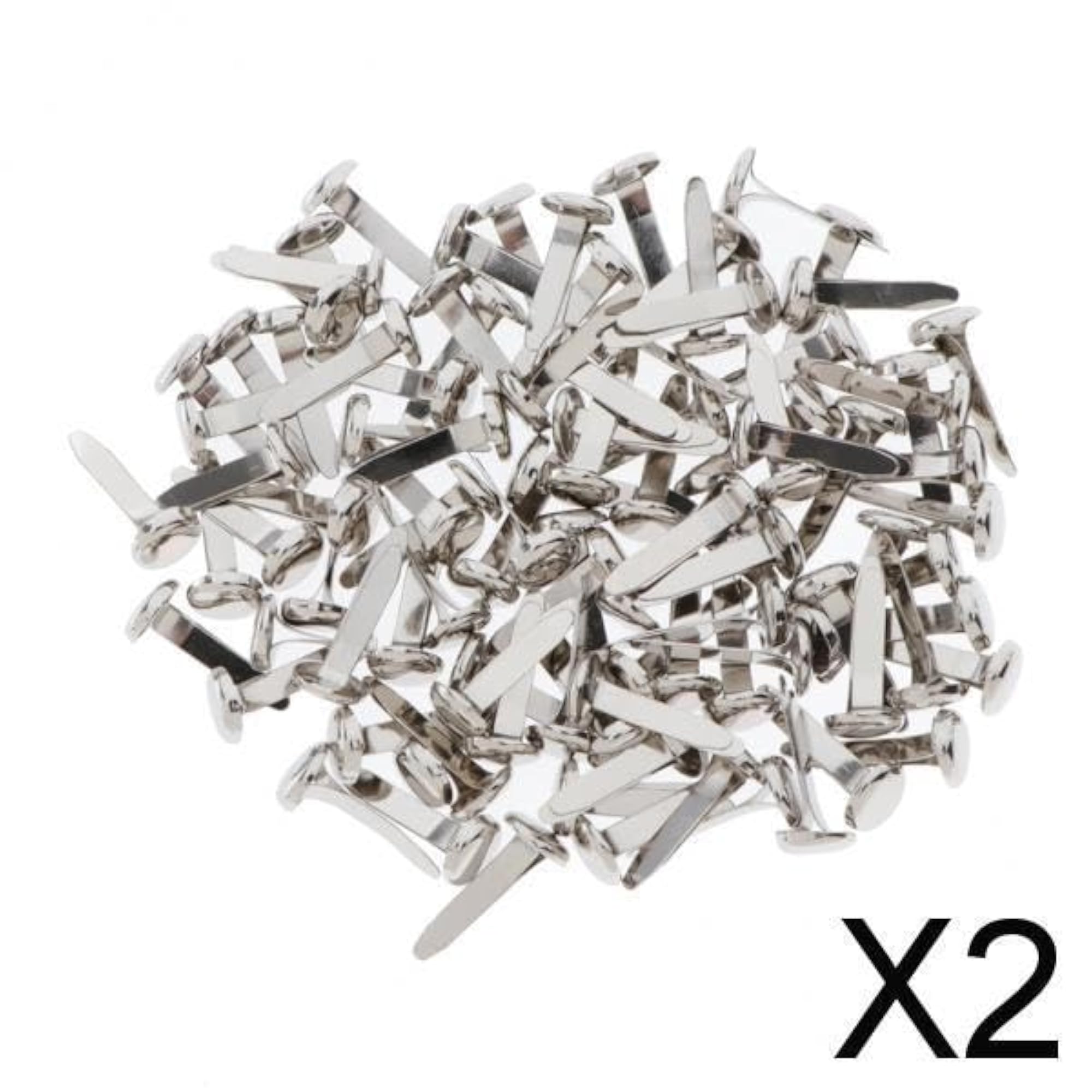 2x50/100pcs Metal Brads Paper Craft Fasteners