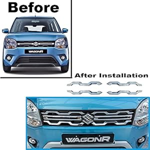 Wheelcore Front Grill Trim Suitable for Maruti Wagonr 2019-Present (set of 4pcs)