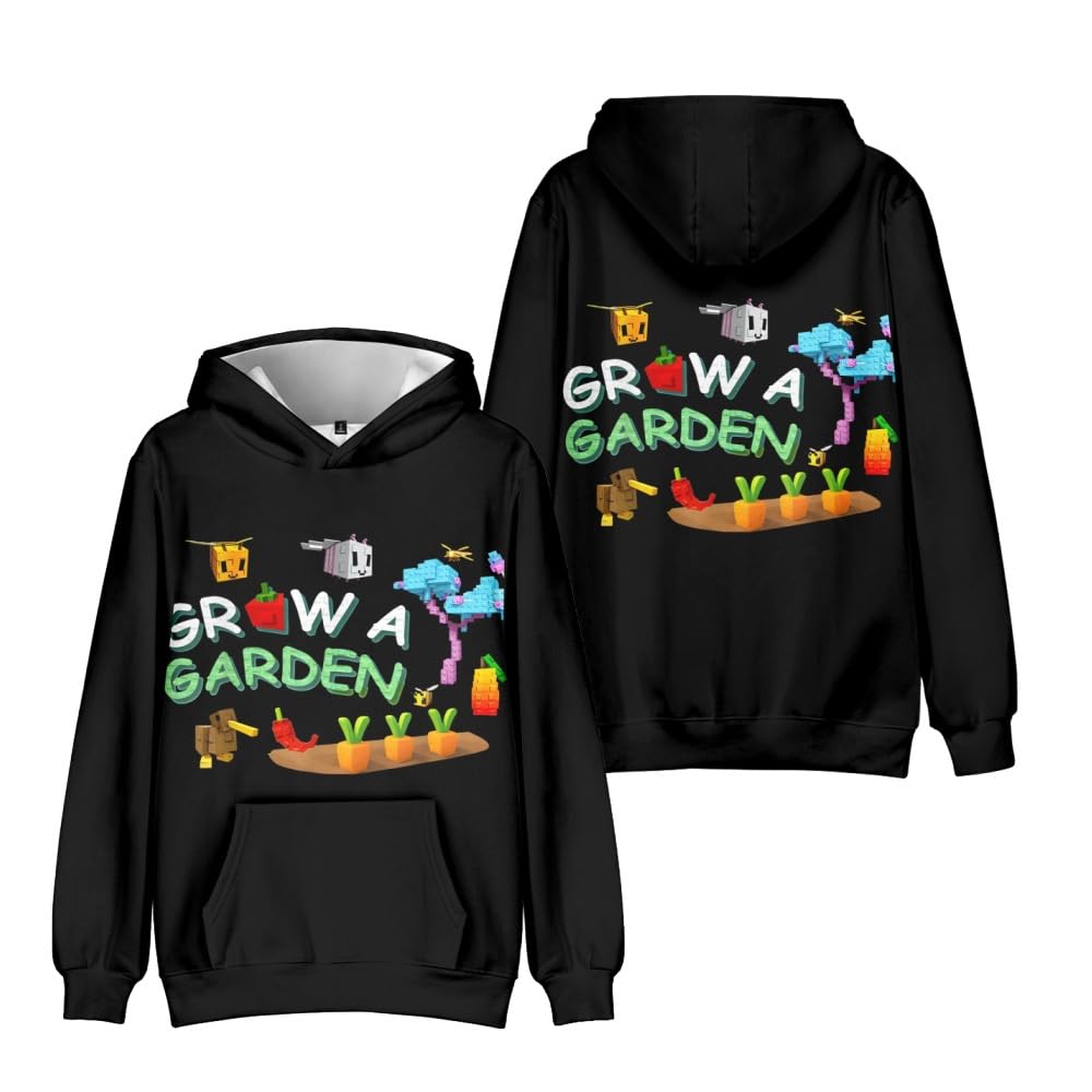 Hzsyc Boys F Kids Grow A Garden Hoodie Grow A Garden 3D Igure Sweatshirt Or Ans Gift (11-12Years,)