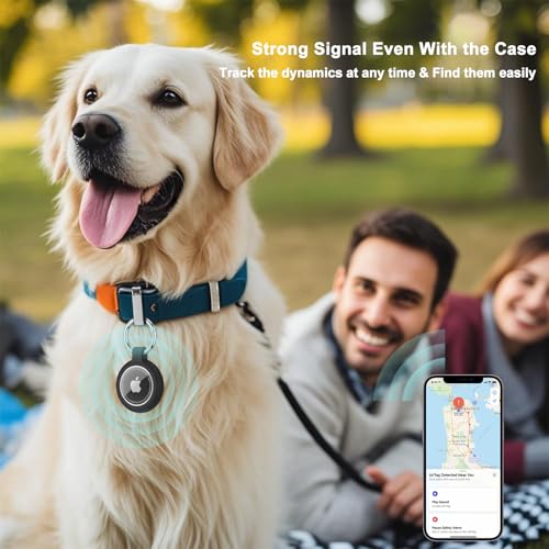 Vancle Hülle für Apple AirTag 2021-1 Stück TPU AirTags Schlüsselanhänger mit wasserdichter Abdeckung, kratzfester für die Air Tag Halterung für Schlüssel und Gepäck