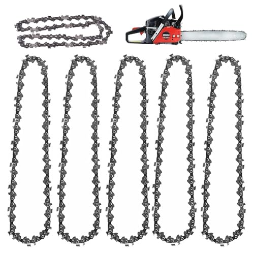 Tkxjry 5 Stück Mini Kettensäge Ersatz, 6 Zoll 37DL Antriebsglieder, 1/4" Sägeketten, Mini Kettensäge, Austauschbare Mini Sägekette, Elektro Kettensägen Zubehör Ketten, für Zimmerei Landschaftsbau