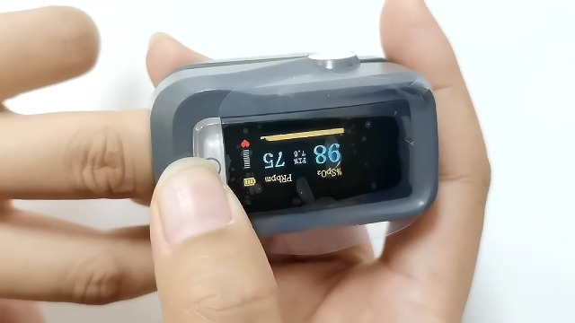 Pulse Oximeter with Alarm, Customizable Alarm Values, Pulse Oximeter with Beep-Beep Audible Alarm, Spo2 Pulse Oximeter, Oxymeter Oximetro with Battery and lanyard (Grey - Image 8