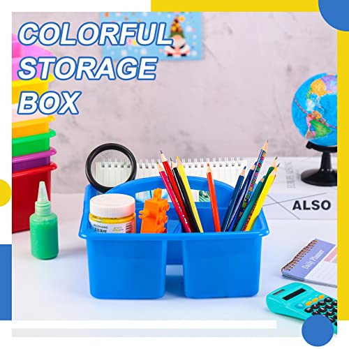 Classroom Caddies For Supplies Bulk Classroom Caddies With Handle Stackable Utility Caddies Multicolor Supply Groups Table Caddies Multi Compartment Storage Bins For Classroom Supplies(16 Pcs) #TOP2