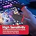 Josojoou 12 Pack Gaming Finger Sleeves, Ultra-Thin Silver Fiber Gaming Thumb Sleeves Compatible with All Touchscreen Devices, 0.3mm dedales Gamer for Enhanced Touchscreen Sensitivity