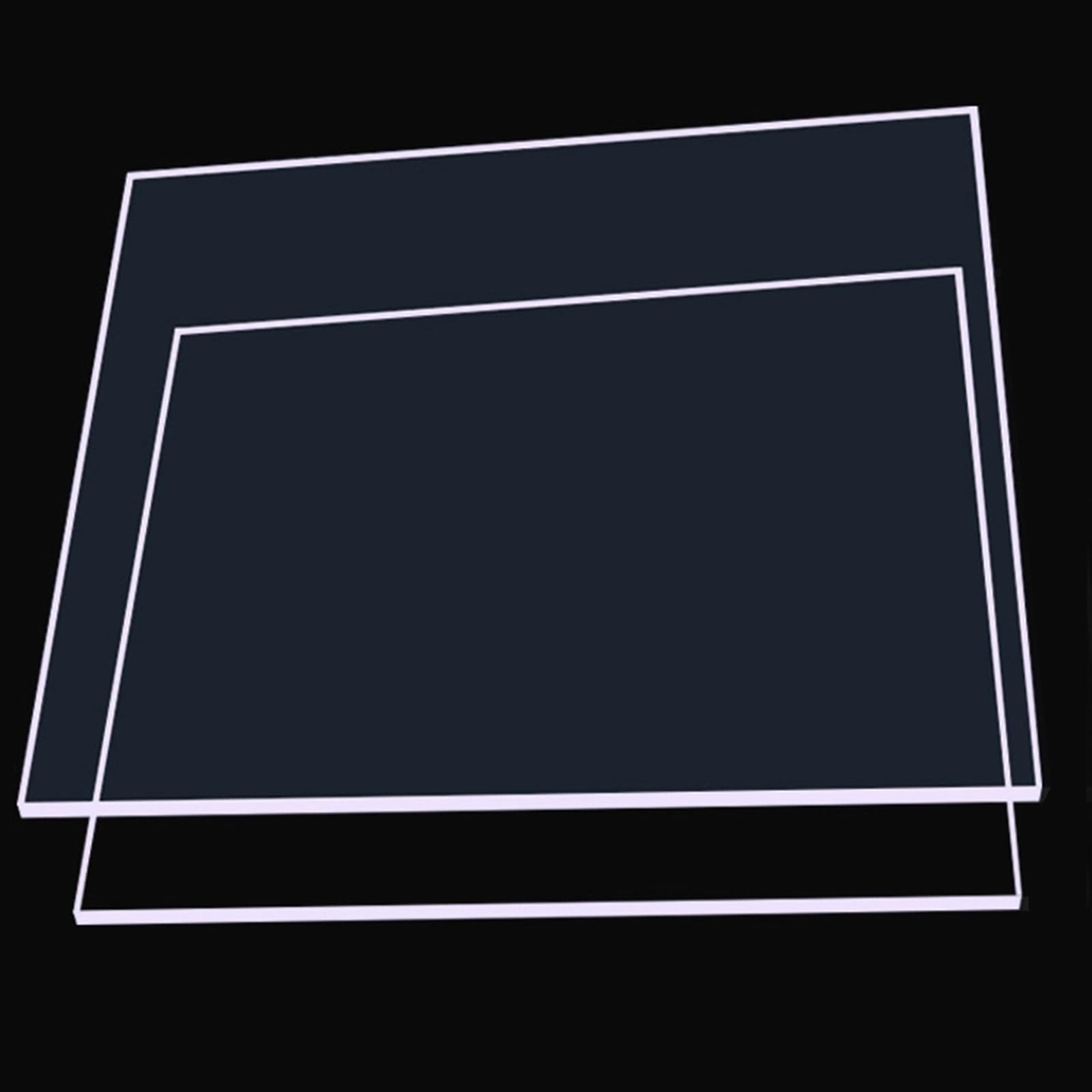 2 Stücke. Enthält transparente Dachplatten, klare Polycarbonatplatten, Polycarbonat-Gewächshausplatten, Polycarbonat-Werkstatt-Schuppenplatten. Geeignet als Ersatz für Außenglas.(Size:122*244cm/48*96.