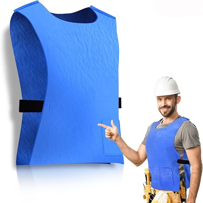 Cooling Ice Vest for Men Women,Adjustable Evaporative Cooling Vest for Hot Weather,Perfect for Summer,Reusable