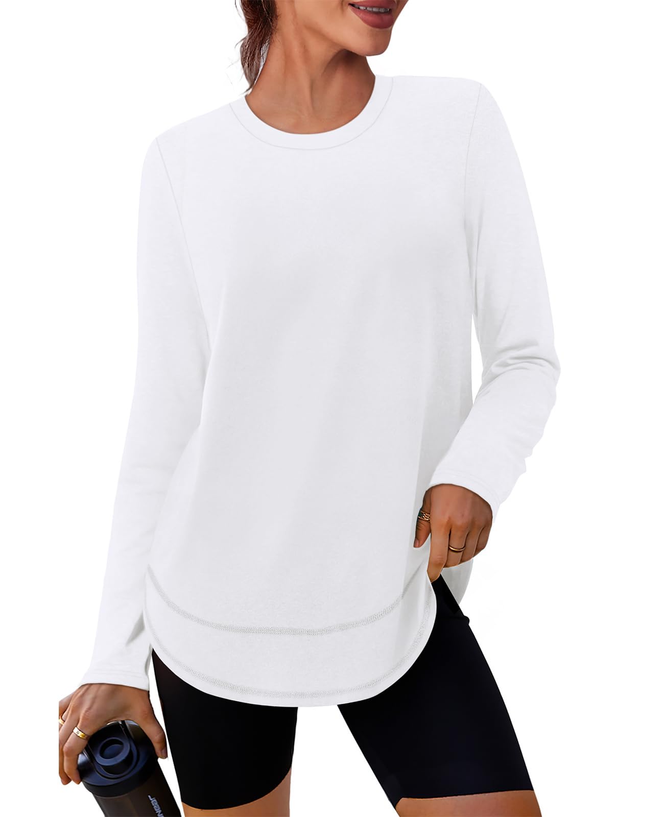 XIEERDUO Women's Workout Tops Long Sleeve Quick Dry Shirts for Hiking Running S-3XL