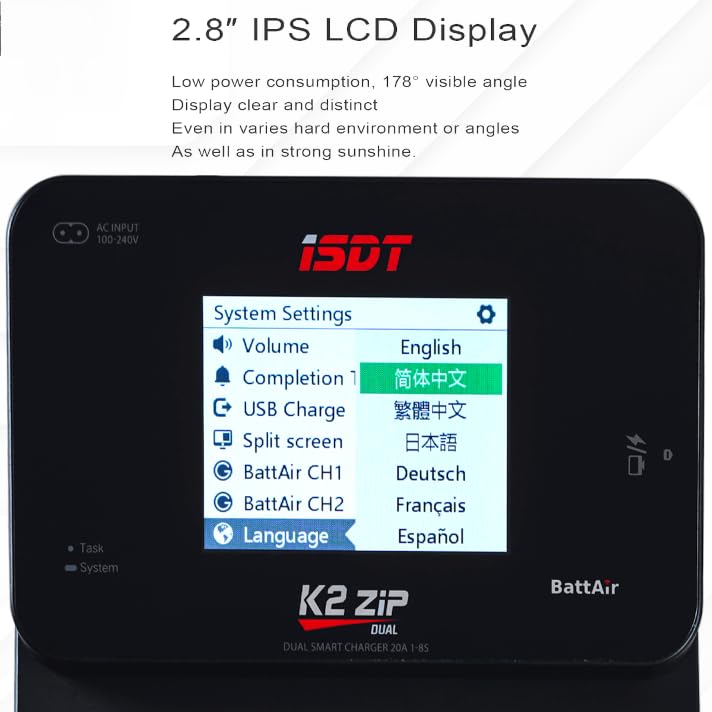 ISDT K2Zip 充電器/放電器 Amazon.co.jp: ISDT K2Zip リポバッテリーバランス充電器/放電器