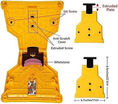Miniatura 3 de LIYYA Afilador de motosierra, la segunda generación nueva portátil de la hoja de sierra de cadena afilador de dientes herramientas de piedra para