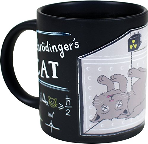 image for The Unemployed Philosophers Guild Schrodinger's Cat Heat Changing Mug 