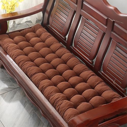 Coussin de banc de salle à manger lavable 2 3 4 places marron - 2