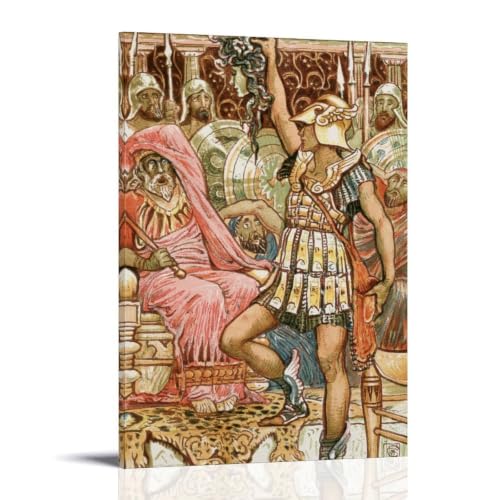 Walter Crane Persée tête de la Gorgone impression murale mythologie toile