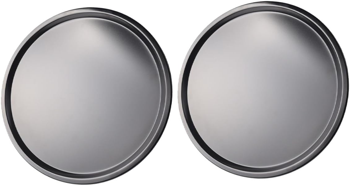 2pcs Carbon Steel Non-stick Pizza Pan Round Baking Tray for Home Oven Use Lightweight Bakeware