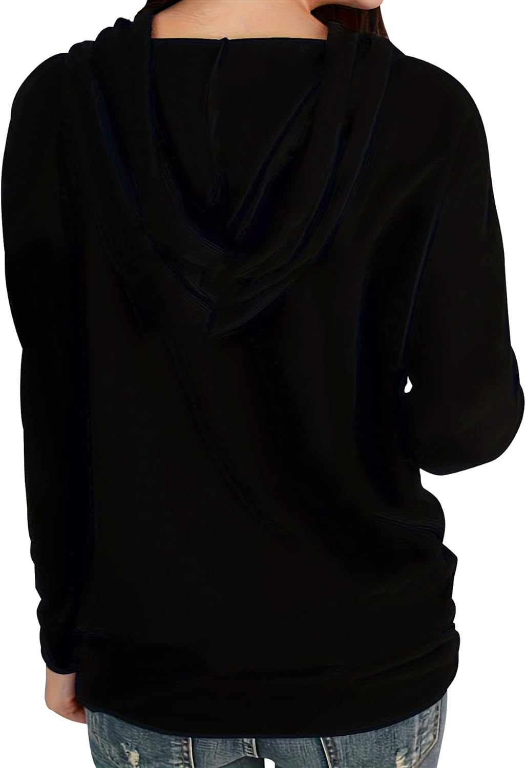 Live by The Sun Love by The Moon Hoodie Women's Sun and Moon Casual Long Sleeve Sweatshirt Round Neck Pullover Tops - Image 2