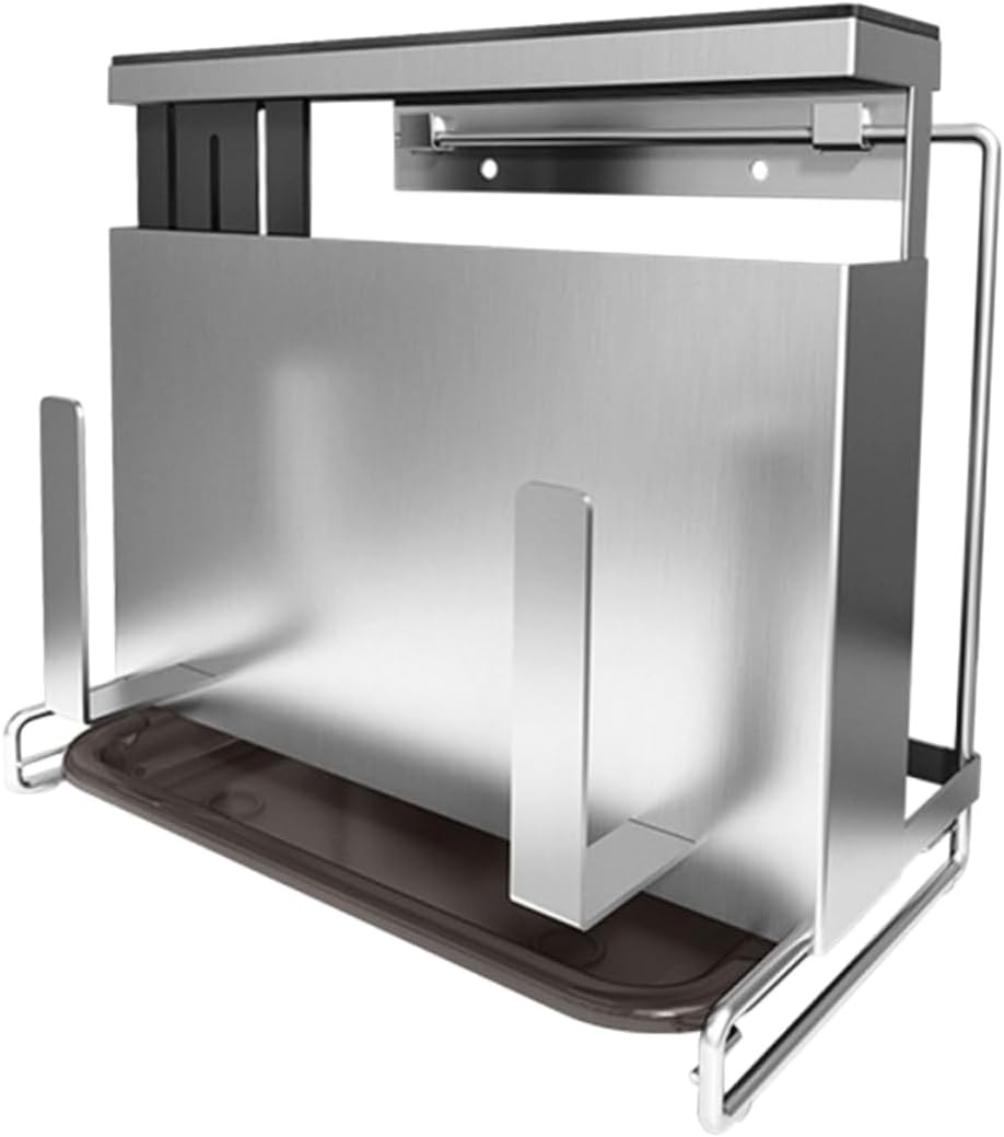 Alipis Stainless Steel Knife Holder Chopstick Cage Silverware Organizer Multi-functional Kitchen Counter Organizer