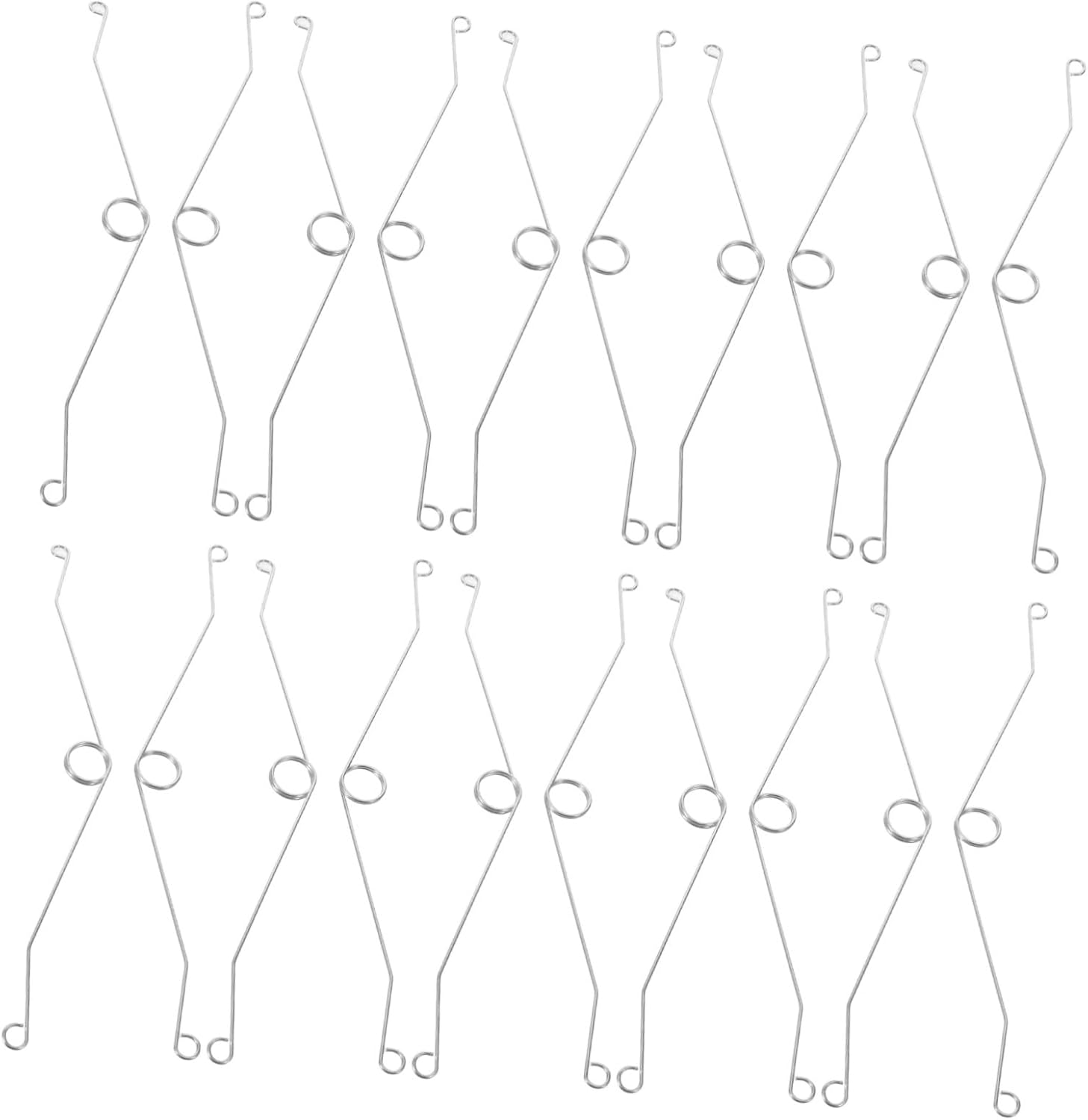 FOMIYES 20pcs Grille Spring Clips 19.7mm Carbon Steel Replacement Fasteners
