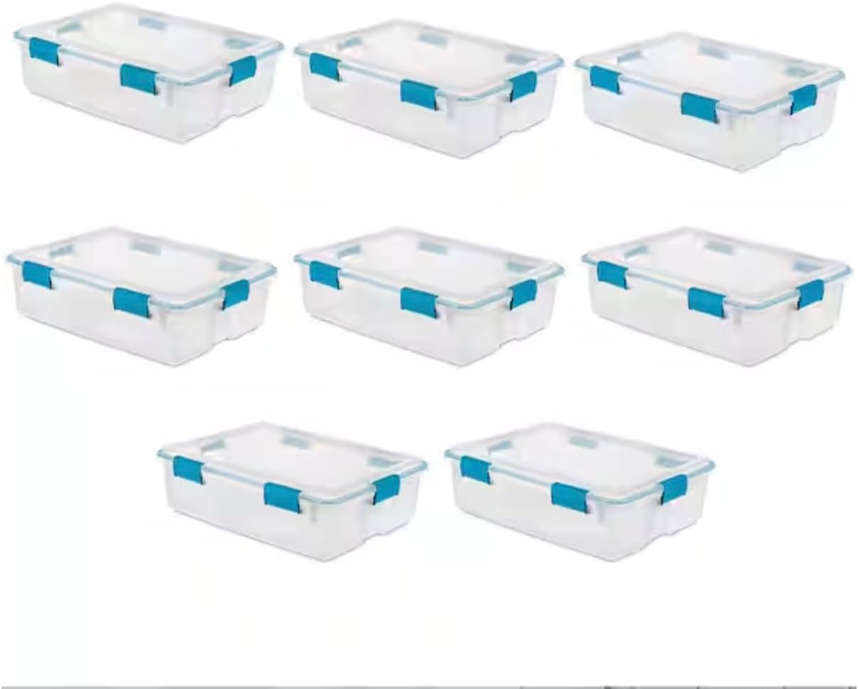 37 qt. Clear Storage Containers (8-Pack) EF86025