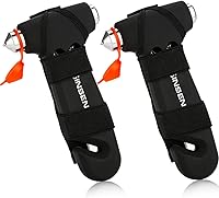 Vista 19 de SENSEN - Cortador de cinturón de seguridad para automóvil, herramienta de emergencia para romper vidrio, kit de escape de martillo de seguridad, 3