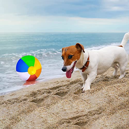 Jishi Beach Balls Bulk 12" 12-Pack Kids Pool Party Favors Water Toys - Toddler Inflatable Beach Balls Summer Outdoor Games Activities - Hawaiian Luau Tropical Birthday Party Decorations Supplies Gifts #TOP6