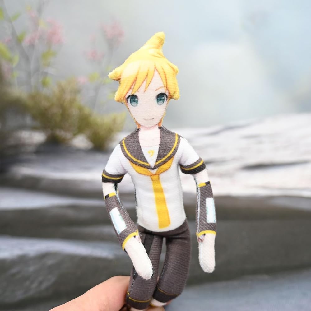 Décoration Chambre Personnage Peluche Kagamine Rin 15 Cm - Porte-clés Ou Décoration Douce Pour Sac, Voiture Ou Chambre Hatsune Miku Peluche