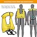 OMOUBOI Unisex Adult Portable Inflatable Canvas Life Jacket Snorkel Vest for Diving Safety