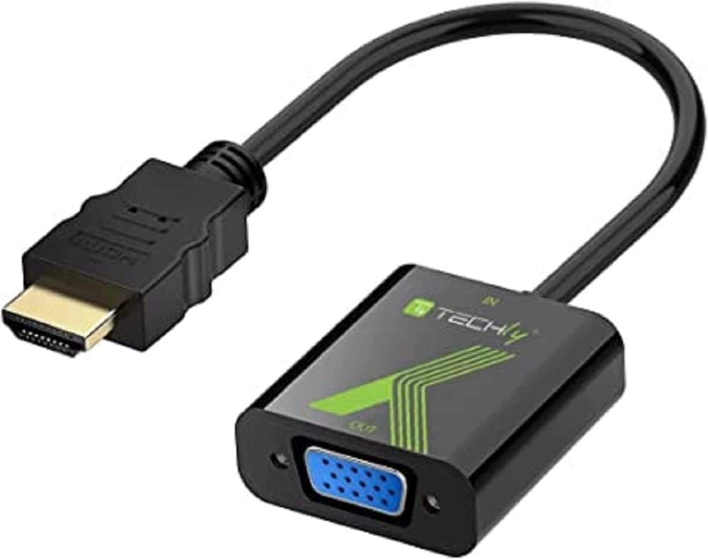 Techly IDATA-HDMI-VGA2 HDMI to VGA Converter Black