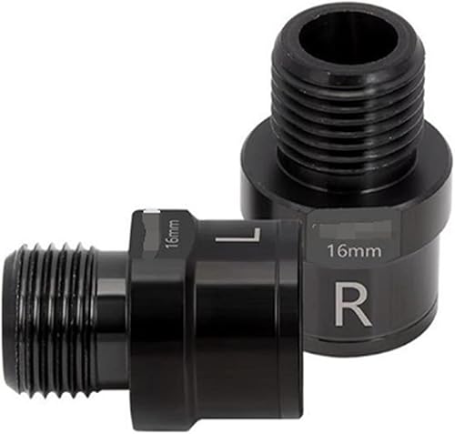 TTRS Store - 1 par de extensores de pedal de bicicleta de titanio de acero para MTB, Road de 0.630in0.787in, adaptador de pedal de bicicleta,